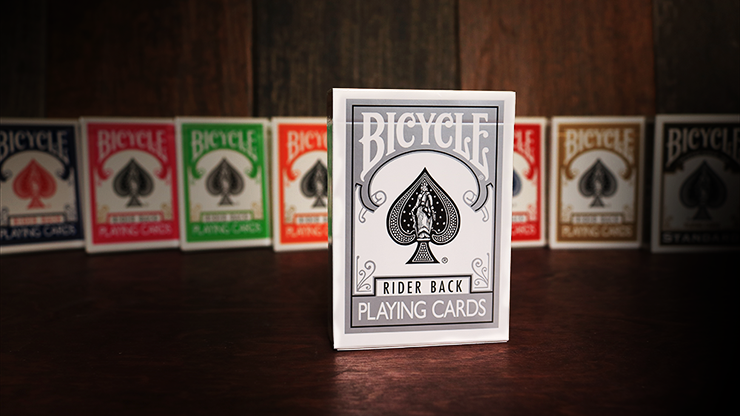 bicycle silver playing cards