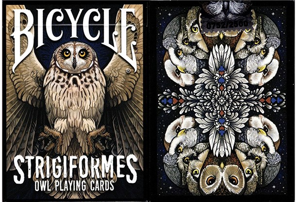 bicycle strigiformes owl playing cards