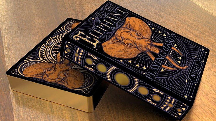 Limited Edition Elephant Playing Cards - Night