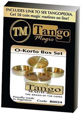 O-Korto Coin Box Set (Brass) - 1 Okito Coin Box / 1 German Coin Box / 1  Small Box